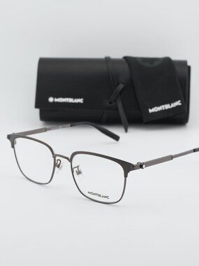 Montblanc MB0083OK 001 Square Eyeglasses – Grey 52mm